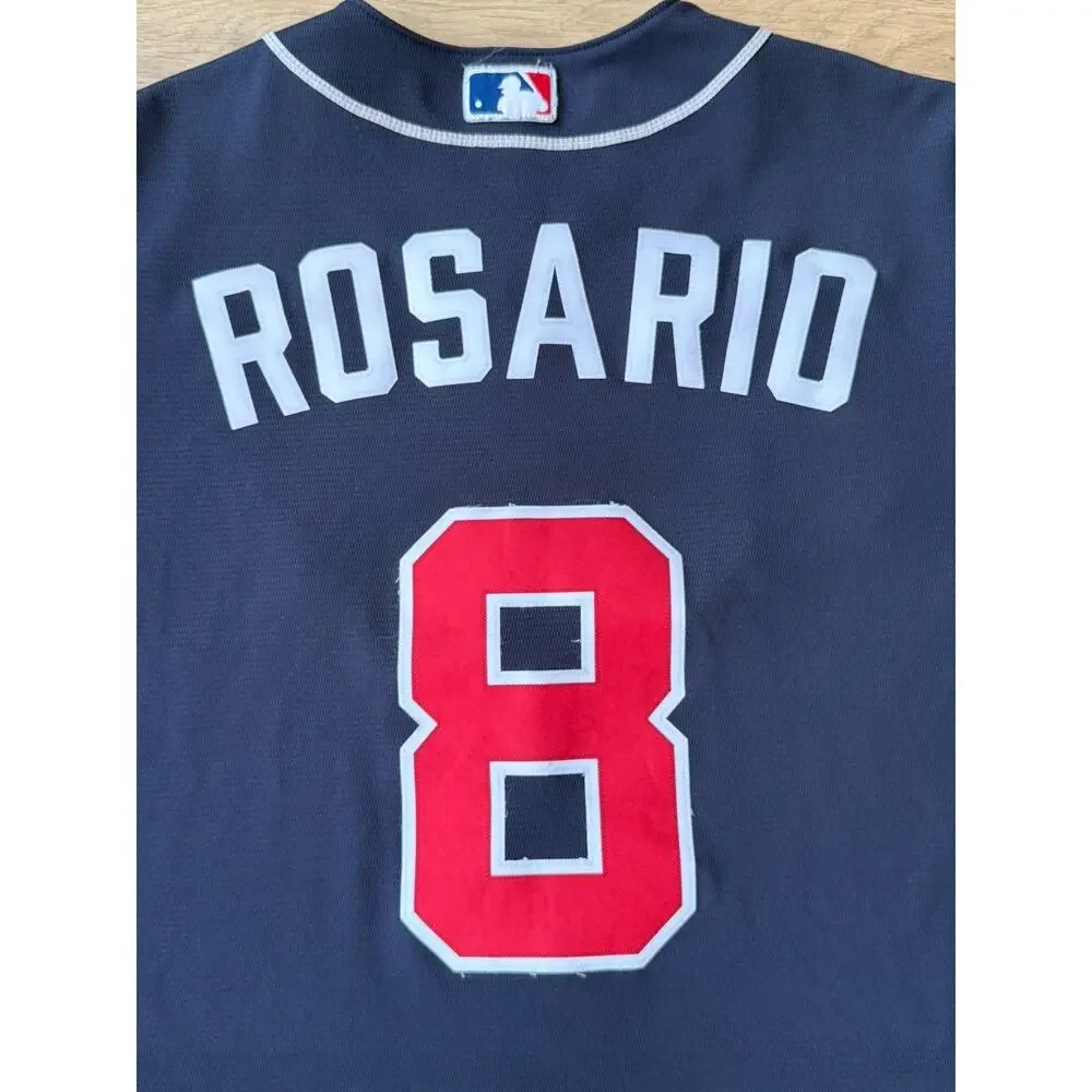 Nike Atlanta Braves Nike Jersey Mens S Red Eddie Rosario  Baseball MLB
